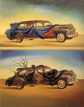Salvador Dali : Clothed Autobile (Two Cadillacs)
